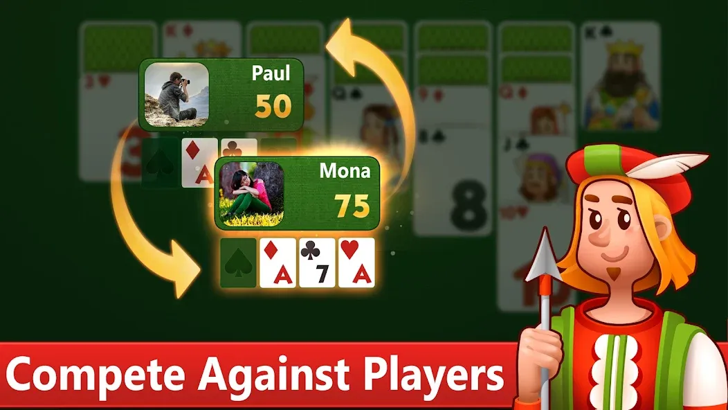 Klondike Solitaire card game [МОД: Все открыто, Дополнительные деньги и Меню MOD] Screenshot 5
