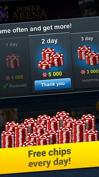 Poker Arena: texas holdem game (Покер Арена) [МОД: Все открыто, Дополнительные деньги и Меню MOD] Screenshot 2