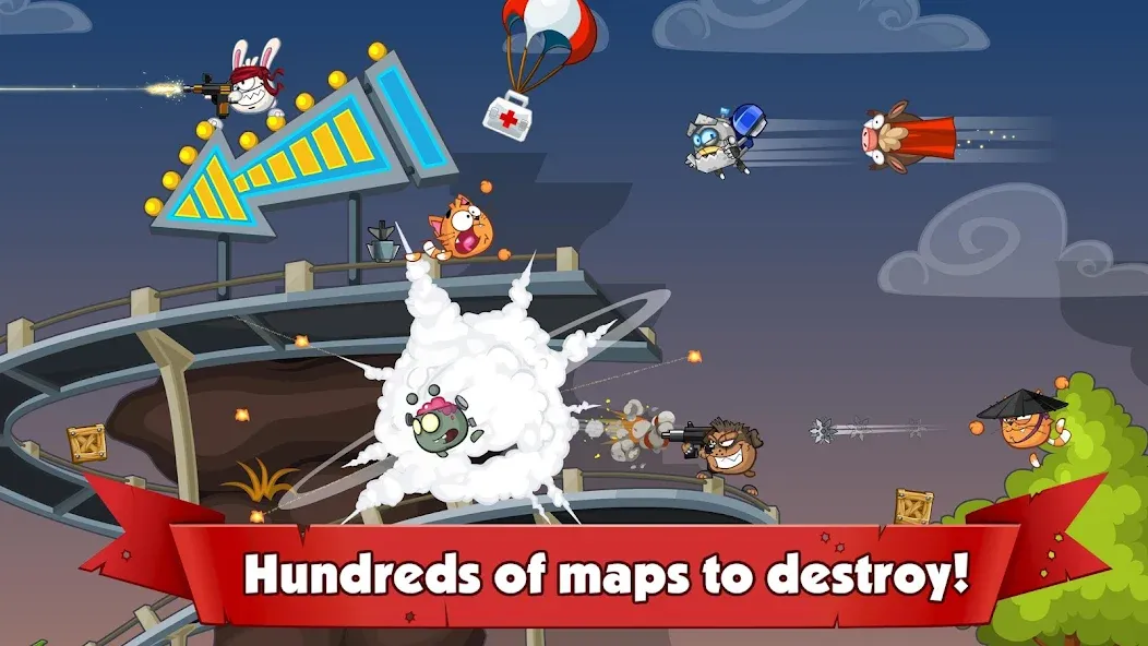 Wormix: PvP Tactical Shooter (Вормикс) [МОД: Все открыто, Дополнительные деньги и Меню MOD] Screenshot 2