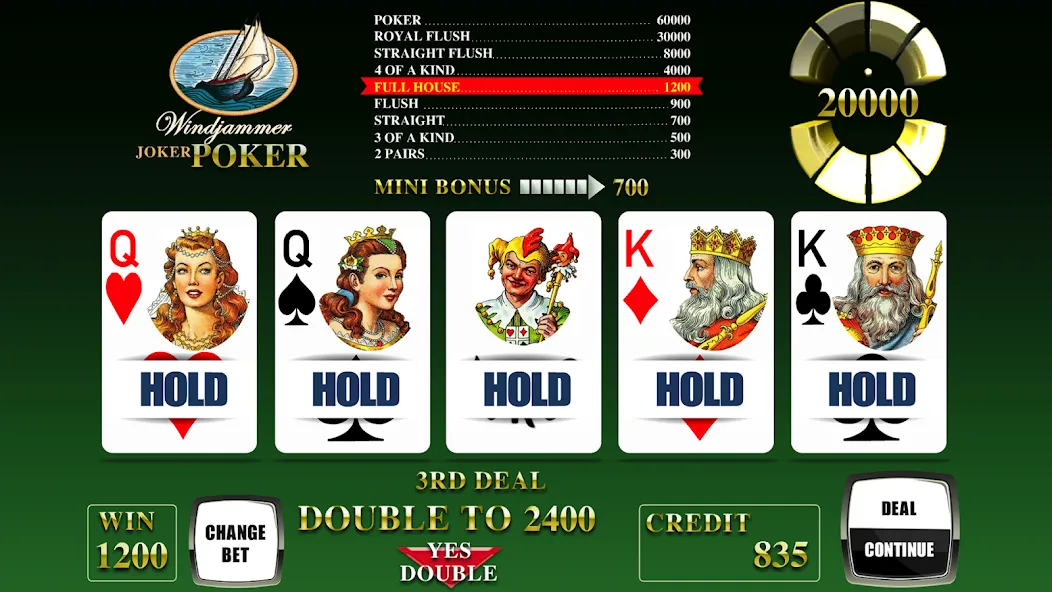Windjammer Poker (Уиндджаммер Покер) [МОД: Меню, Бесконечные монеты и Открытые уровни] Screenshot 2
