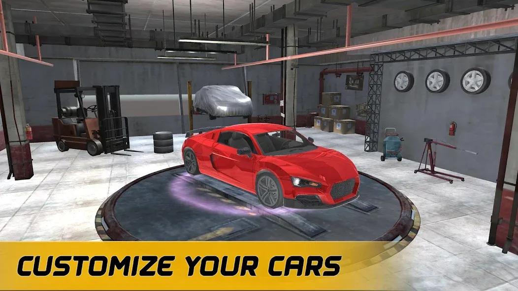 American Muscle Car Racing (Американская гоночная машина   ) [МОД: Деньги, Монеты и Меню MOD] Screenshot 2