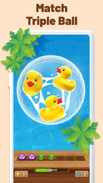 Match Triple Ball (Соответствие Тройной мяч) [МОД: Много монет, Открытые уровни и Мега MOD] Screenshot 1