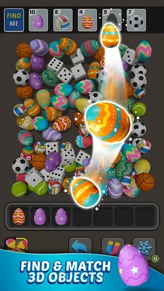 Triple Find - Match Triple 3D (Трипл Файнд) [МОД: Много монет, Открытые уровни и Мега MOD] Screenshot 1