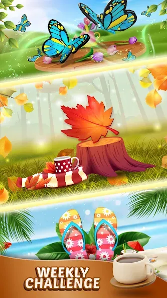 Triple Find - Match Triple 3D (Трипл Файнд) [МОД: Много монет, Открытые уровни и Мега MOD] Screenshot 4