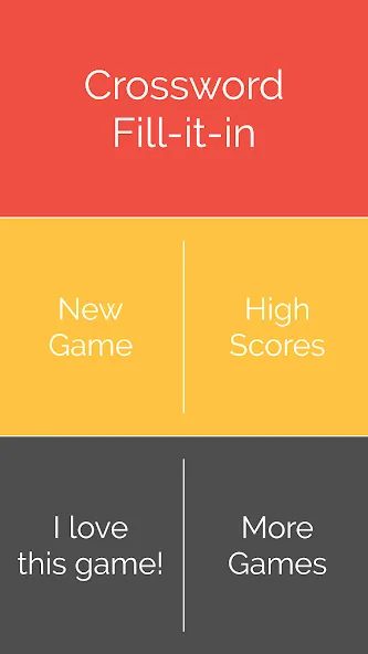 Crossword : Word Fill [МОД: Деньги, Монеты и Меню MOD] Screenshot 1