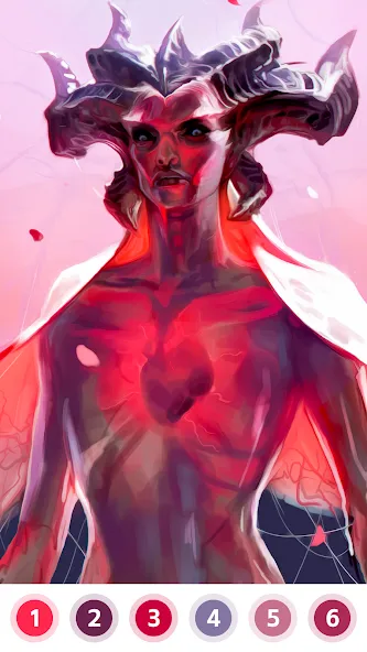 Angel & Devil Paint by Number [МОД: Много денег, Монет и Все открыто] Screenshot 3