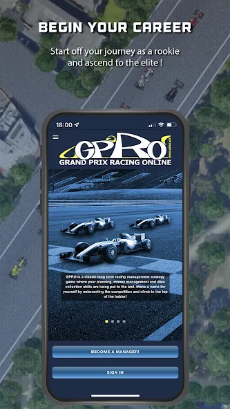 GPRO - Classic racing manager (ГПРО) [МОД: Меню, Бесконечные монеты и Открытые уровни] Screenshot 1