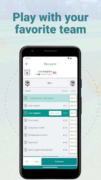Superkickoff - Soccer manager (уперкикофф) [МОД: Много денег, Монет и Все открыто] Screenshot 1