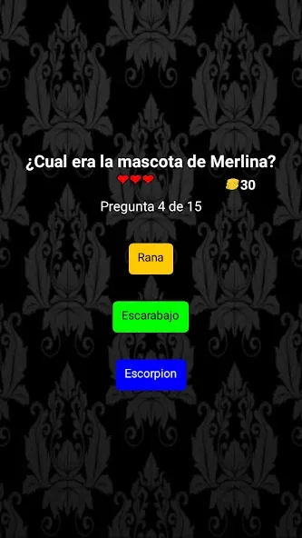 Merlina Trivia en Español [МОД: Много монет, Открытые уровни и Мега MOD] Screenshot 2
