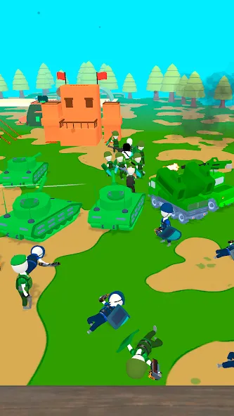 Island Warfare 3D: Guns' Land (Айленд Ворфер) [МОД: Деньги, Монеты и Меню MOD] Screenshot 3