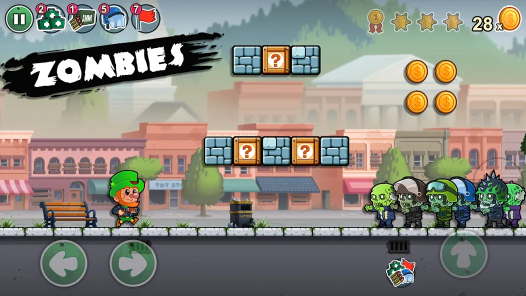 Lep's World Z [МОД: Меню, Бесконечные монеты и Открытые уровни] Screenshot 1