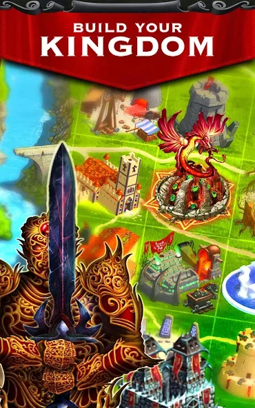 Kingdoms at War: Hardcore PVP (Кингдомс ат Вар) [МОД: Много денег, Монет и Все открыто] Screenshot 1