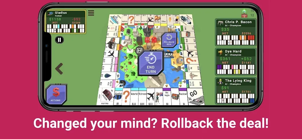 Quadropoly - Monopolist Tycoon [МОД: Много монет, Открытые уровни и Мега MOD] Screenshot 4
