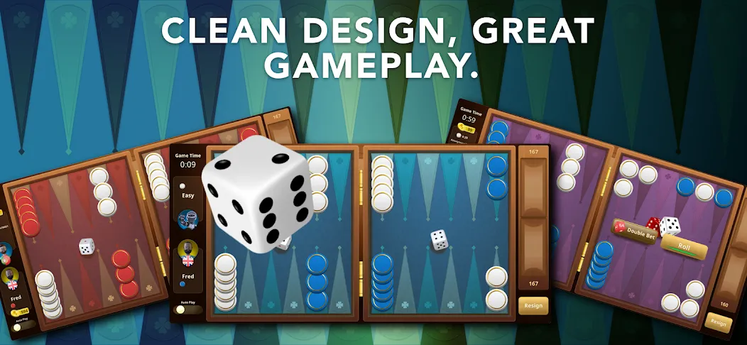 Backgammon Classic + Online [МОД: Деньги, Монеты и Меню MOD] Screenshot 3