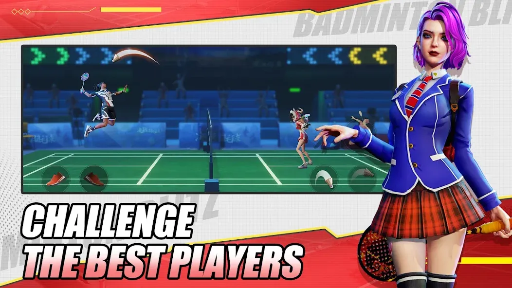 Badminton Blitz - PVP online (Бэдминтон Блиц) [МОД: Бесконечные деньги, Монеты и Мега MOD] Screenshot 5