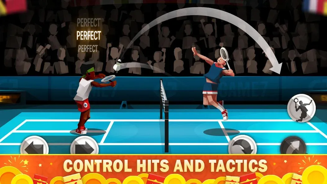 Badminton League [МОД: Много монет, Открытые уровни и Мега MOD] Screenshot 1