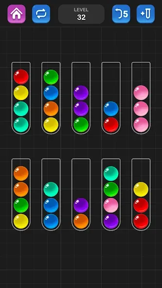 Ball Sort Puzzle - Color Game [МОД: Много монет, Открытые уровни и Мега MOD] Screenshot 4