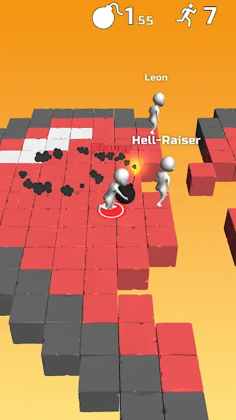Do Not Boom .io - Tag io game [МОД: Меню, Бесконечные монеты и Открытые уровни] Screenshot 1