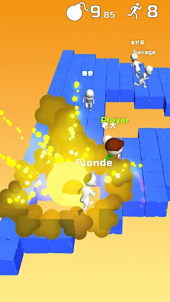 Do Not Boom .io - Tag io game [МОД: Меню, Бесконечные монеты и Открытые уровни] Screenshot 2