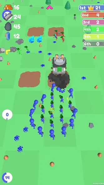 Islands Control: Army War (Айлэндс Контрол) [МОД: Меню, Бесконечные монеты и Открытые уровни] Screenshot 2