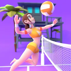Скачать Beach Volleyball Game (Бичволлейбол игра) [МОД: Все открыто, Дополнительные деньги и Меню MOD] | Взлом Beach Volleyball Game на Андроид