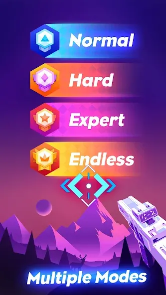 Beat Fire - Edm Gun Music Game [МОД: Меню, Бесконечные монеты и Открытые уровни] Screenshot 3