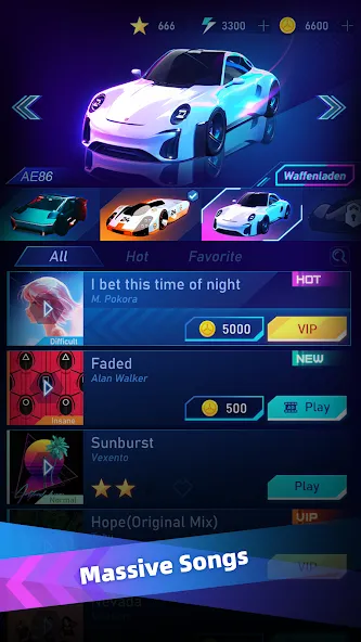 Music Racing GT: EDM & Cars (Музыка Гонок ГТ) [МОД: Все открыто, Дополнительные деньги и Меню MOD] Screenshot 2