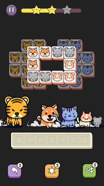 Match 3 Animal - Zen Puzzle (Матч 3 Животное) [МОД: Много монет, Открытые уровни и Мега MOD] Screenshot 2