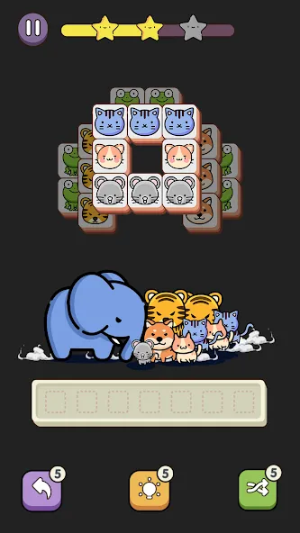 Match 3 Animal - Zen Puzzle (Матч 3 Животное) [МОД: Много монет, Открытые уровни и Мега MOD] Screenshot 4