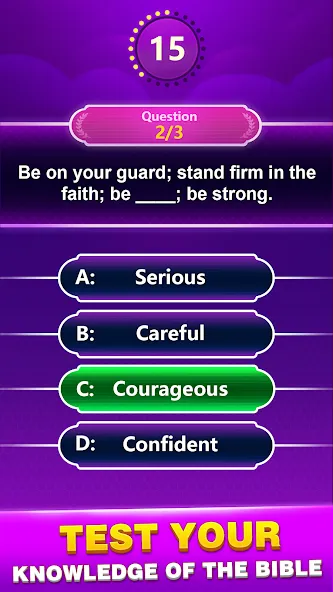 Bible Trivia - Word Quiz Game (Библейская викторина) [МОД: Много денег, Монет и Все открыто] Screenshot 3