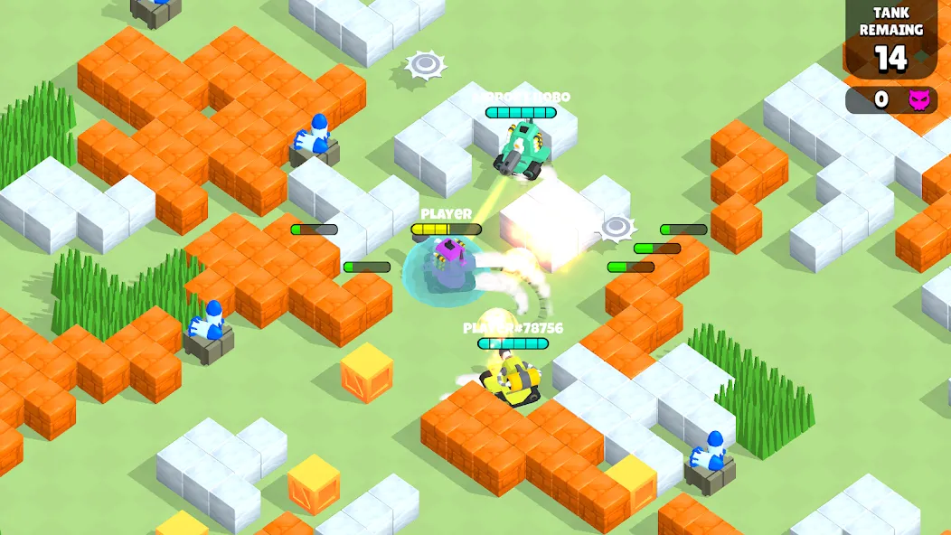 Super Tank Hero (Танковые сражения ) [МОД: Много монет, Открытые уровни и Мега MOD] Screenshot 1