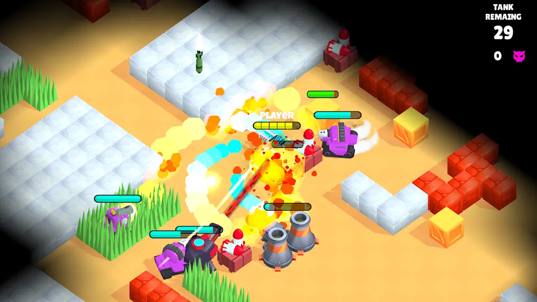 Super Tank Hero (Танковые сражения ) [МОД: Много монет, Открытые уровни и Мега MOD] Screenshot 2