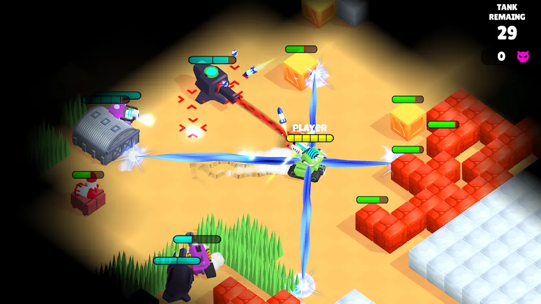 Super Tank Hero (Танковые сражения ) [МОД: Много монет, Открытые уровни и Мега MOD] Screenshot 3