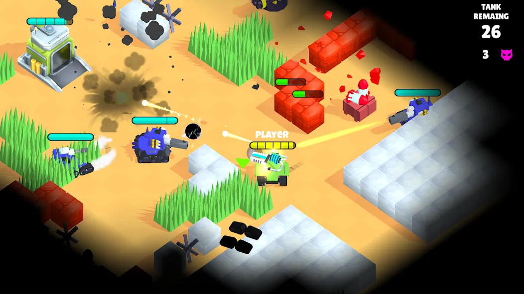 Super Tank Hero (Танковые сражения ) [МОД: Много монет, Открытые уровни и Мега MOD] Screenshot 4