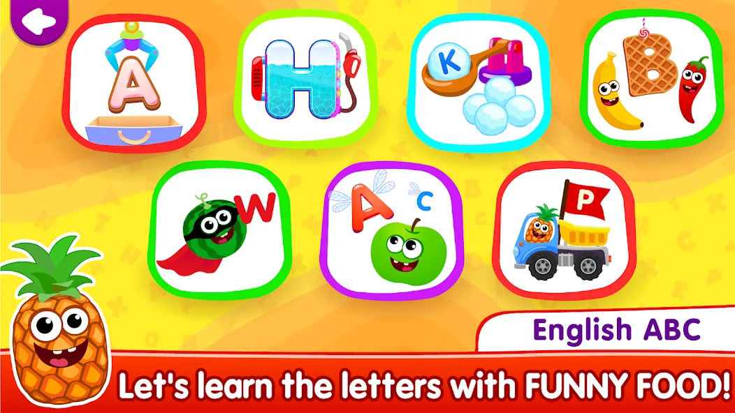 ABC kids! Alphabet learning! [МОД: Все открыто, Дополнительные деньги и Меню MOD] Screenshot 1