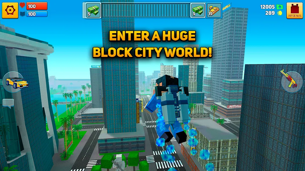 Block City Wars: Pixel Shooter (Блок Сити Варс) [МОД: Деньги, Монеты и Меню MOD] Screenshot 2