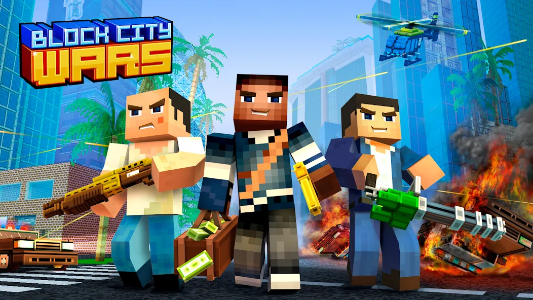 Block City Wars: Pixel Shooter (Блок Сити Варс) [МОД: Деньги, Монеты и Меню MOD] Screenshot 5
