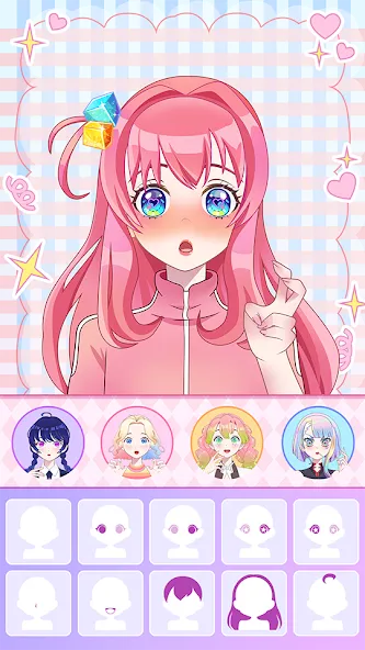 Anime Avatar Maker ASMR (Аниме Аватар Мейкер АСМР) [МОД: Все открыто, Дополнительные деньги и Меню MOD] Screenshot 2