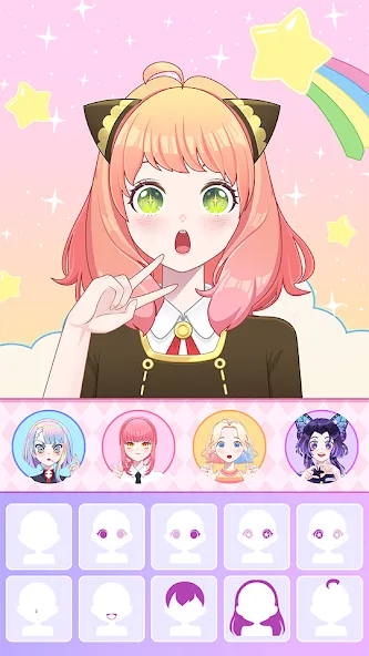 Anime Avatar Maker ASMR (Аниме Аватар Мейкер АСМР) [МОД: Все открыто, Дополнительные деньги и Меню MOD] Screenshot 4
