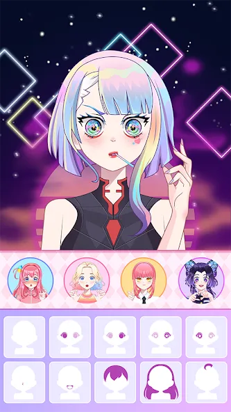 Anime Avatar Maker ASMR (Аниме Аватар Мейкер АСМР) [МОД: Все открыто, Дополнительные деньги и Меню MOD] Screenshot 5