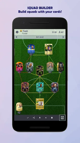 UT Card Builder 24 (ФУТ Кард Билдер 23) [МОД: Меню, Бесконечные монеты и Открытые уровни] Screenshot 3