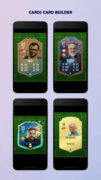 UT Card Builder 24 (ФУТ Кард Билдер 23) [МОД: Меню, Бесконечные монеты и Открытые уровни] Screenshot 4