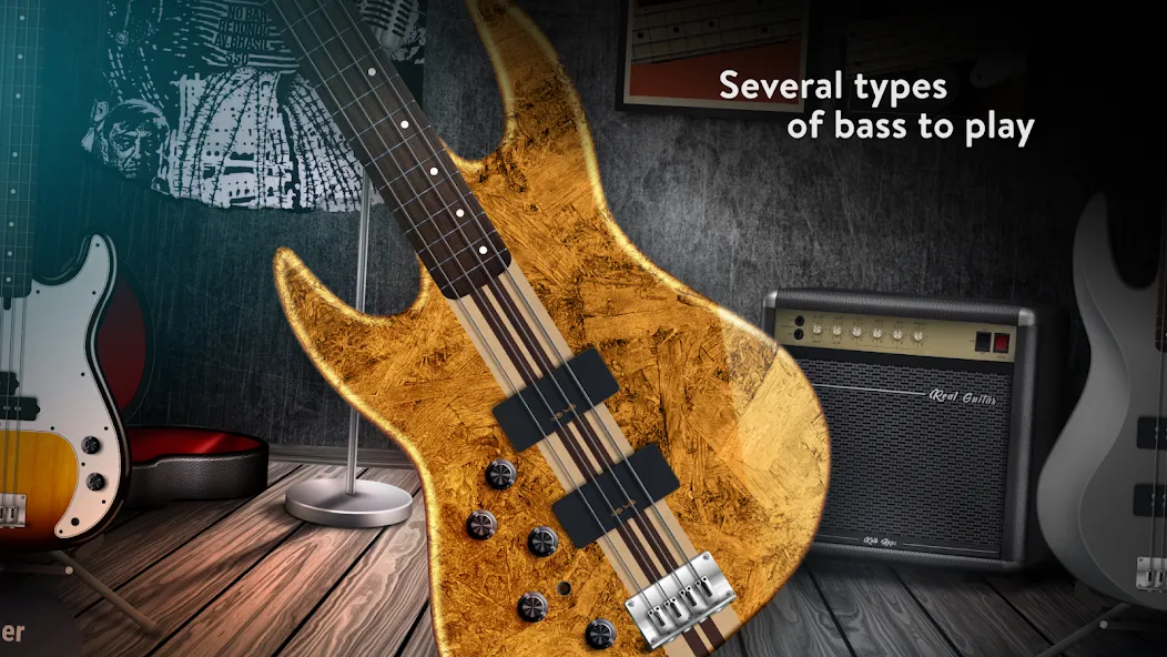 Real Bass: bass guitar (Риал Басс) [МОД: Деньги, Монеты и Меню MOD] Screenshot 3