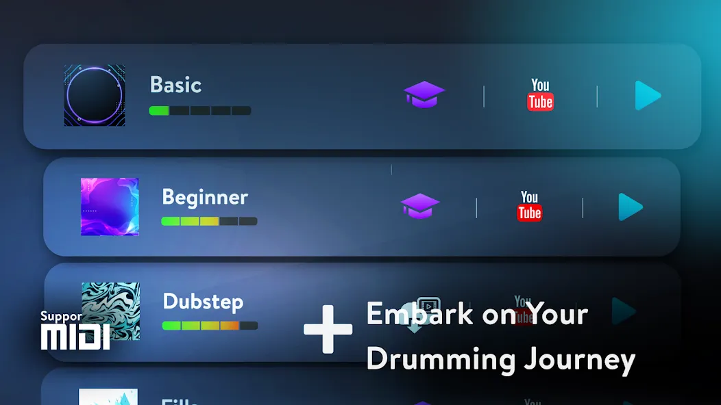 Real Drum: electronic drums (Риал драм) [МОД: Много монет, Открытые уровни и Мега MOD] Screenshot 3