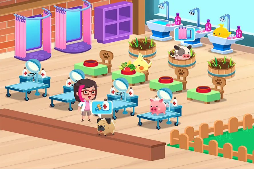 Animal Rescue: Pet Shop Story (Анимал Рескью) [МОД: Меню, Бесконечные монеты и Открытые уровни] Screenshot 5