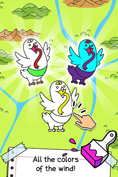 Birds Evolution: Merge Game (Брдс Эволюшн) [МОД: Меню, Бесконечные монеты и Открытые уровни] Screenshot 3