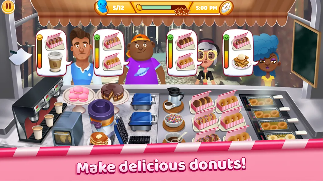 Boston Donut Truck: Food Game (Бостонский Донат Трак) [МОД: Бесконечные деньги, Монеты и Мега MOD] Screenshot 5