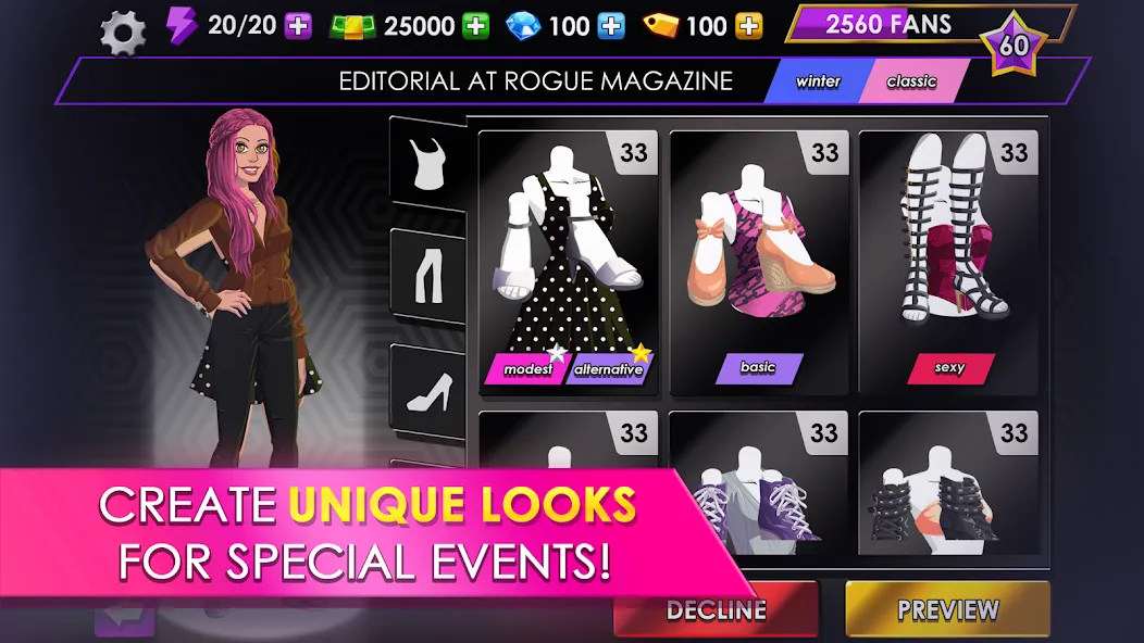Fashion Fever: Dress Up Game (Фэшн Фивер) [МОД: Деньги, Монеты и Меню MOD] Screenshot 2