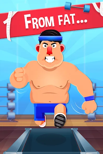 Fat No More: Sports Gym Game! (Фэт Но Море) [МОД: Много монет, Открытые уровни и Мега MOD] Screenshot 1