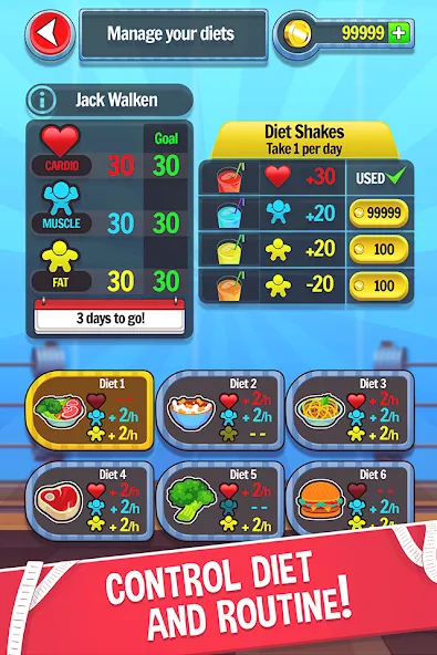 Fat No More: Sports Gym Game! (Фэт Но Море) [МОД: Много монет, Открытые уровни и Мега MOD] Screenshot 3